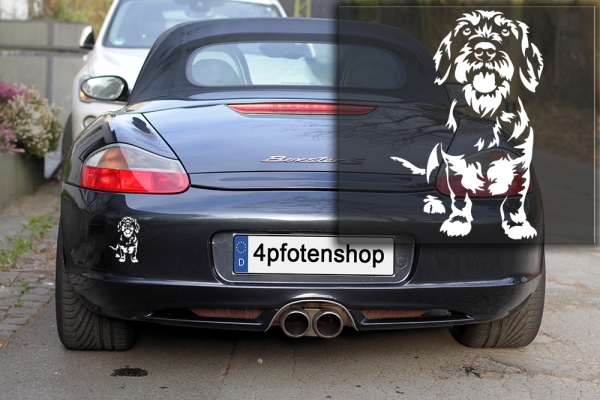 Autoaufkleber "Dackel (Rauhaar)" Kontur