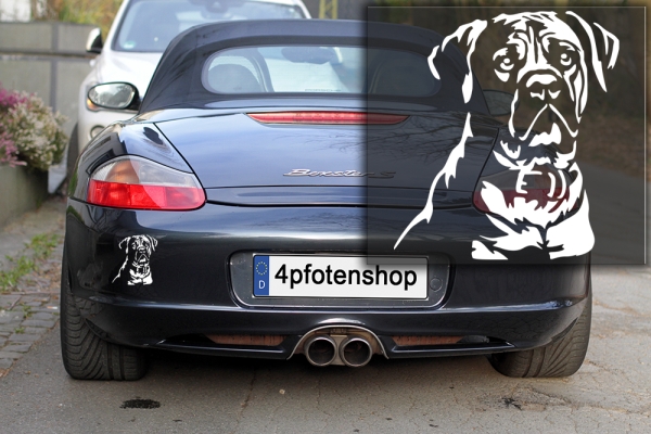 Autoaufkleber "Boerboel" Kopf