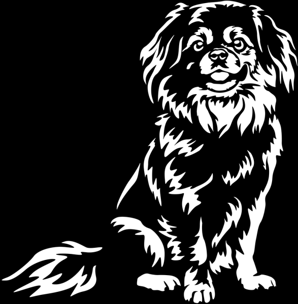 Aufkleber Tibet Spaniel