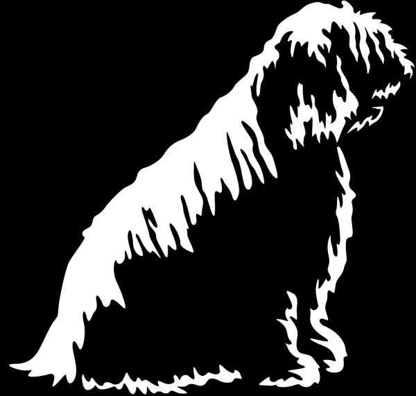 Aufkleber Komondor Kopf