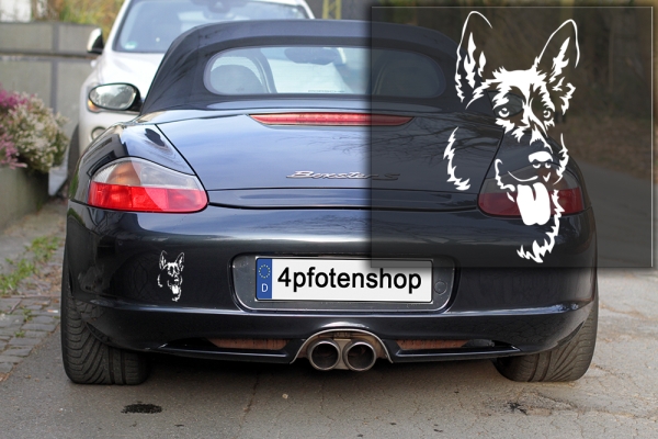 Autoaufkleber "Deutscher Schäferhund" Kopf