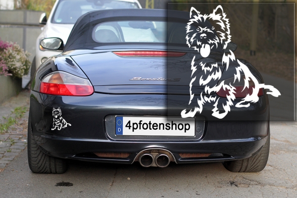 Autoaufkleber "Cairn Terrier" Kontur