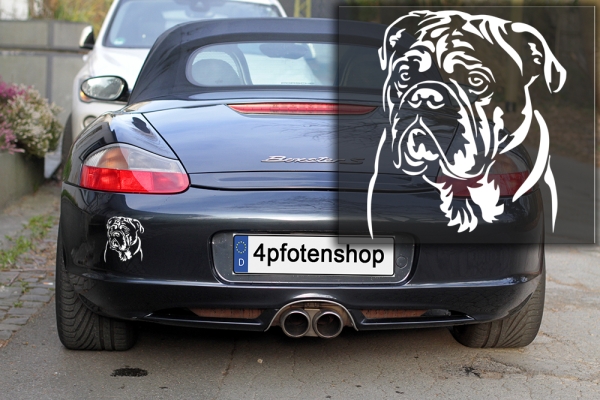 Autoaufkleber "Continental Bulldog" Kopf