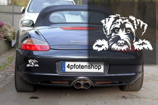 Autoaufkleber "Zwergschnauzer" Kopf