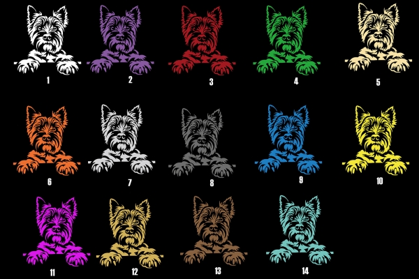 Autoaufkleber "Cairn Terrier" Kopf