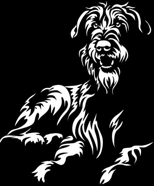 Aufkleber Irish Wolfhound