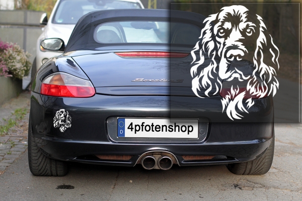 Autoaufkleber "Englischer Cocker Spaniel" Kopf