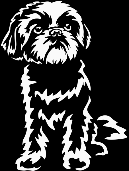 Aufkleber Shih-Tzu