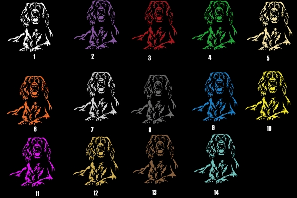 Autoaufkleber "Englischer Springer Spaniel" Kontur