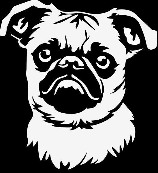 Aufkleber Brüsseler Griffon Kopf