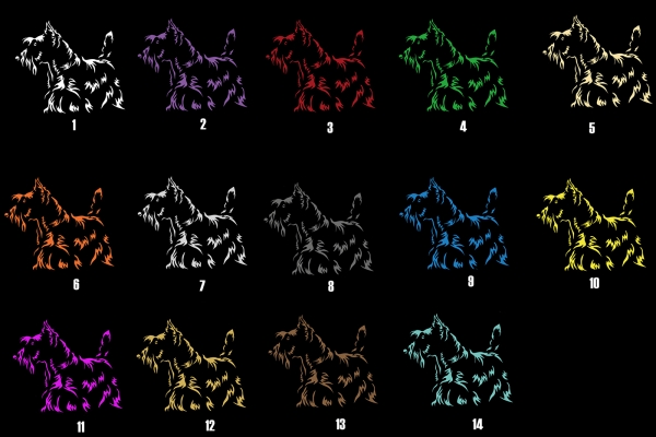 Autoaufkleber "Scottish Terrier Kontur