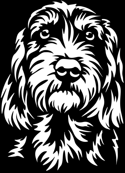 Aufkleber Bosnischer Laufhund Kopf