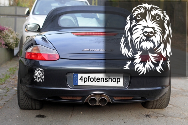 Autoaufkleber "Bosnischer Laufhund (Barak)" Kopf