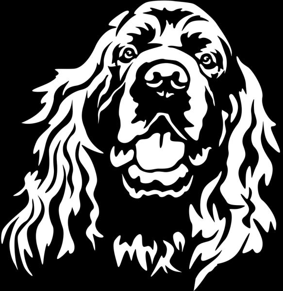 Aufkleber Sussex Spaniel