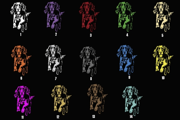 Autoaufkleber "Irish Setter" Kontur