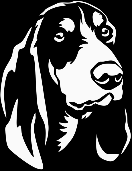 Autoaufkleber Luzerner Laufhund Kopf