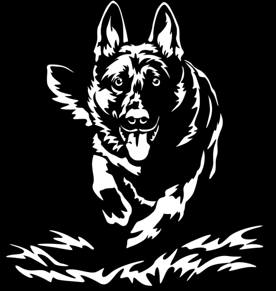 Aufkleber Deutscher Schäferhund