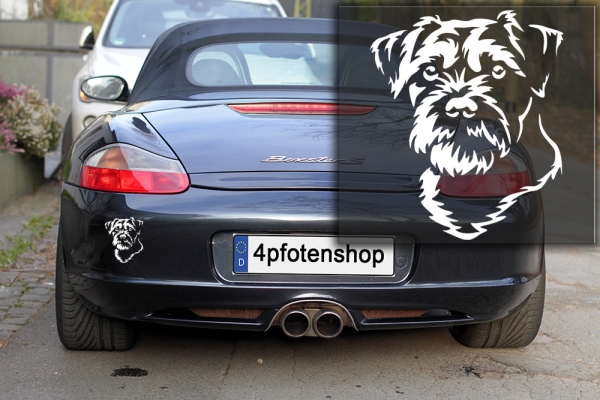 Autoaufkleber "Border Terrier" Kopf