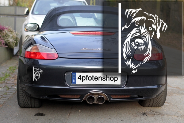 Autoaufkleber "Riesenschnauzer" Kopf