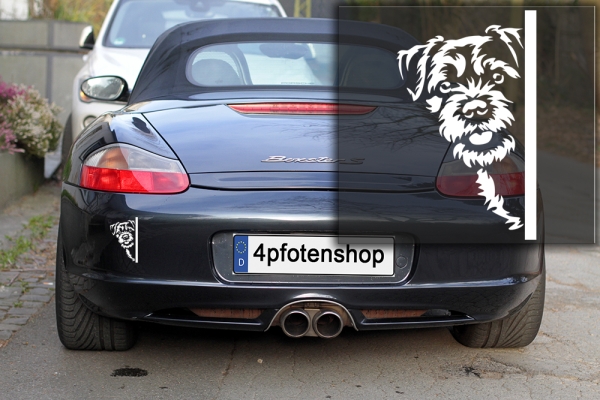 Autoaufkleber "Border Terrier" Kopf