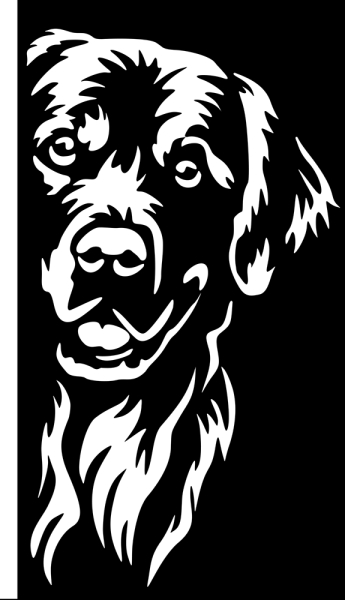 Aufkleber Golden Retriever Kopf