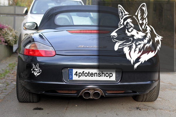 Autoaufkleber "Deutscher Schäferhund" Kopf