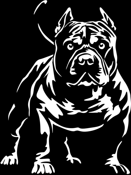 Aufkleber American Bully