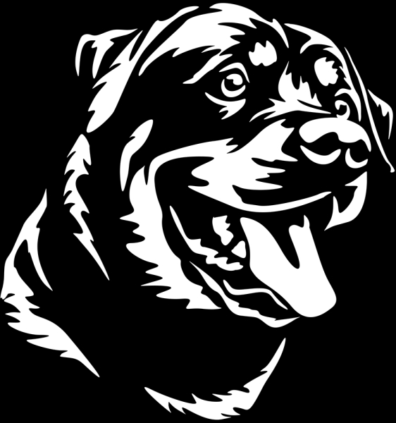 Aufkleber Husky Kopf
