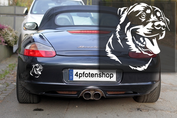 Autoaufkleber "Rottweiler" Kopf