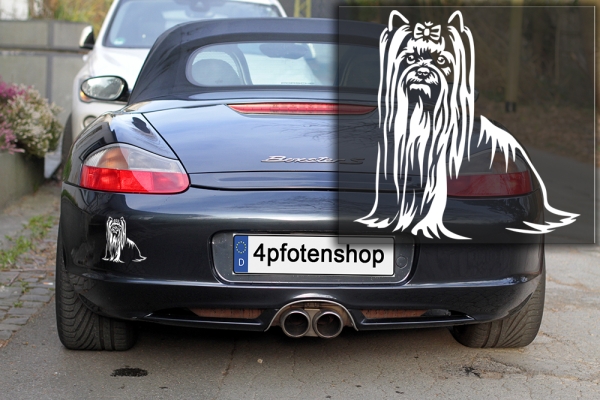 Autoaufkleber "Yorkshire Terrier" Kontur