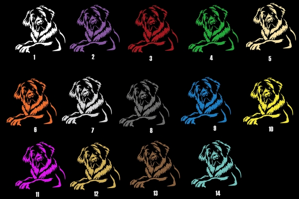 Autoaufkleber "Leonberger" Kontur