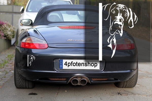 Autoaufkleber "Deutsche Dogge" Kopf