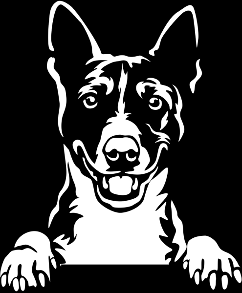 Aufkleber Basenji
