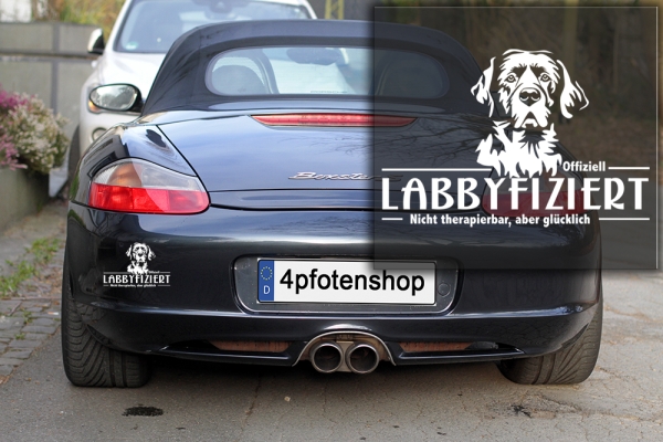 Aufkleber Labrador "Labbyfiziert"