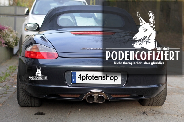 Aufkleber Podenco "Podencofiziert"