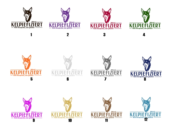 Aufkleber Australian Kelpie "Kelpiefiziert"