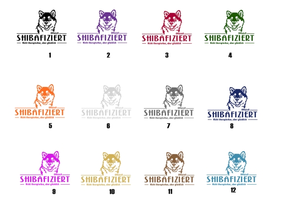 Aufkleber Shiba "Shibafiziert"