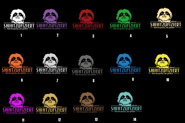 Aufkleber Shih-Tzu "Shihtzufiziert"