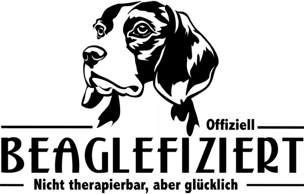 Aufkleber Beagle