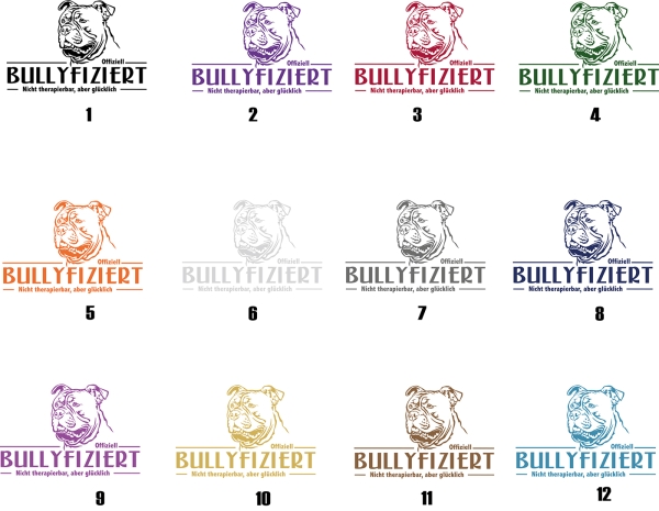 Aufkleber Old English Bulldog "Bullyfiziert"