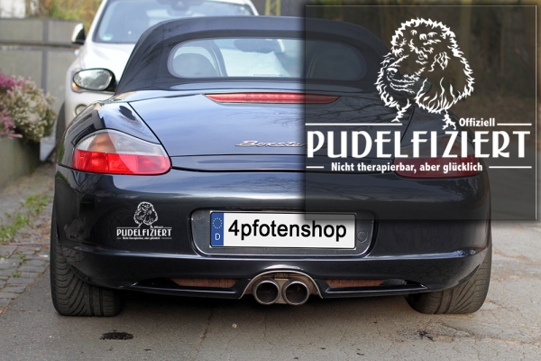 Aufkleber Pudel "Pudelfiziert"