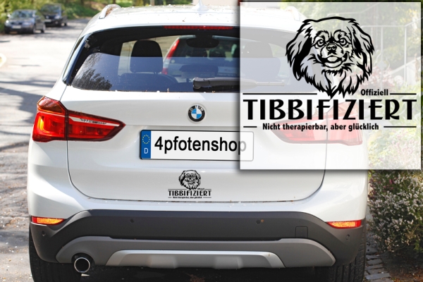 Aufkleber Tibet Spaniel "Tibbifiziert"