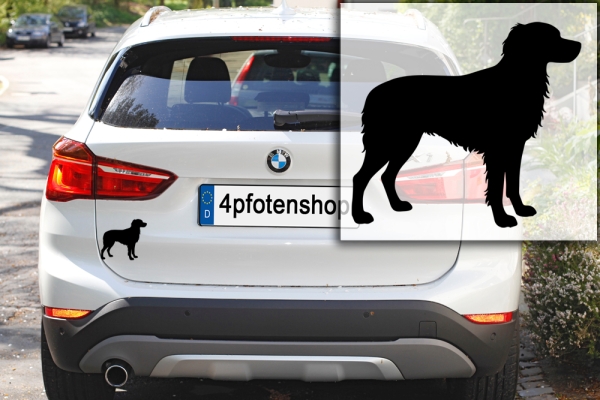 Autoaufkleber Epagneul Breton stehend Silhouette