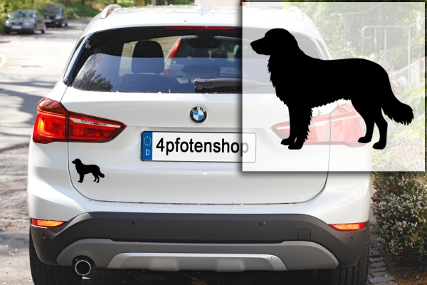 Autoaufkleber Hovawart stehend Silhouette