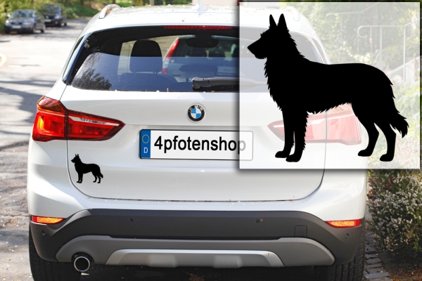 Autoaufkleber Picard stehend Silhouette