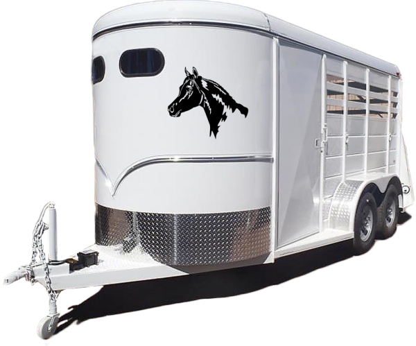 Aufkleber Pferd - Araber Kopf