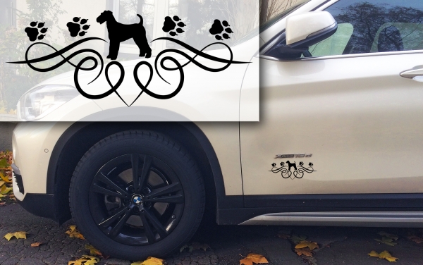 Autoaufkleber-Ornamentaufkleber Airedale Terrier