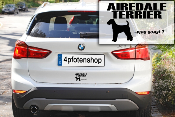 Aufkleber "Airedale Terrier ...was sonst?"