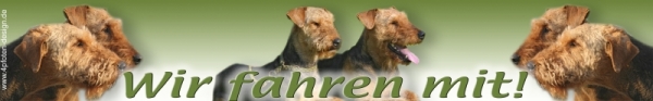 Autoaufkleber Airedale Terrier