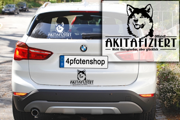 Aufkleber Akita "Akitafiziert"